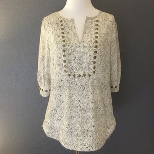 41 Hawthorn Stitch Fix 3/4 Sleeve Moni Stud Blouse